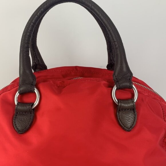 Liebeskind Berlin Red Nylon/ Leather Duffel Crossbody Bag - Picture 7 of 16